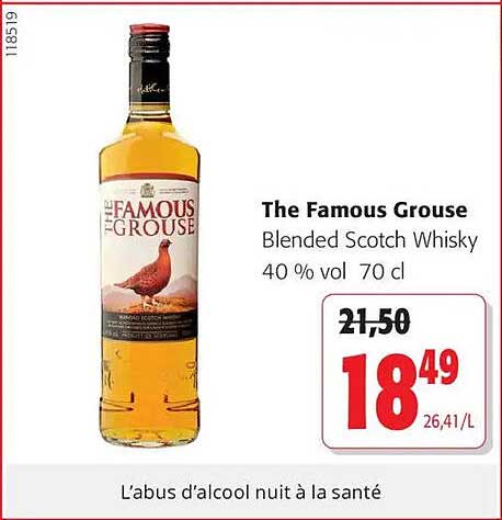 The Famous Grouse Blended Scotch Whisky 40 % vol 70 cl