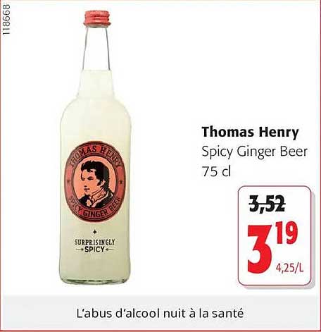 Thomas Henry Spicy Ginger Beer 75 cl