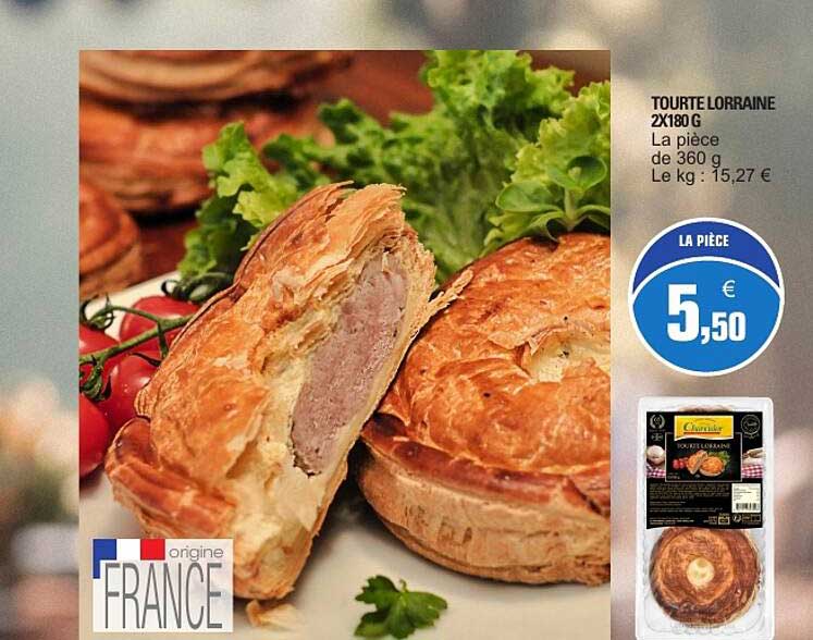 TOURTE LORRAINE 2X180 G