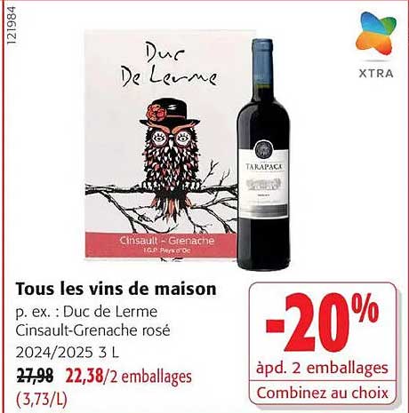 Tous les vins de maison