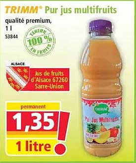 TRIMM' Pur jus multifruits