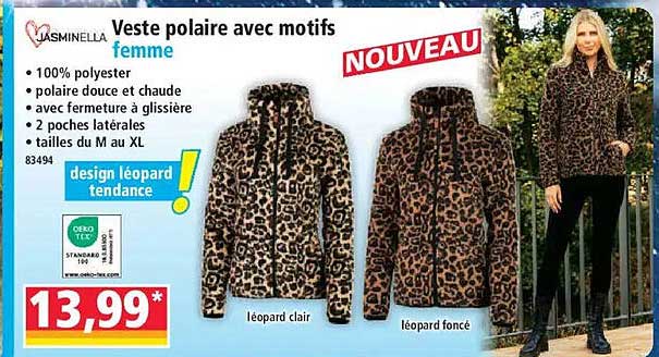 Veste polaire avec motifs femme