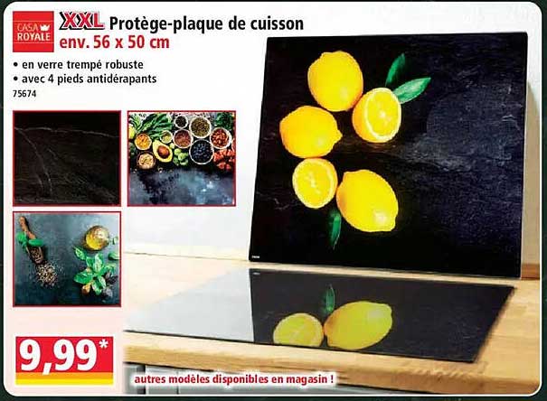 XXL Protège-plaque de cuisson env. 56 x 50 cm