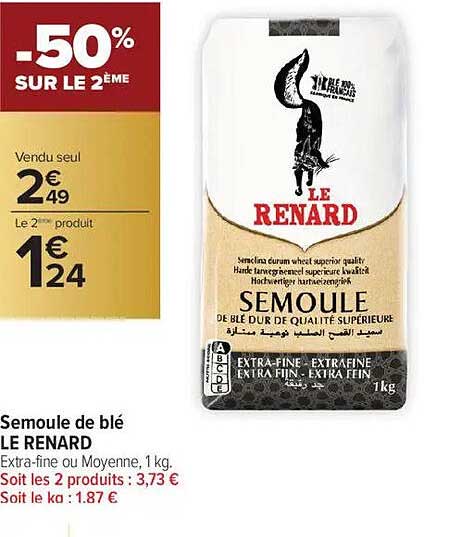 Semoule de blé LE RENARD