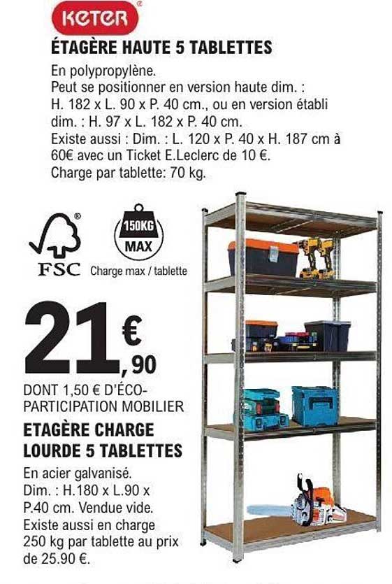 Etagere Brico Leclerc