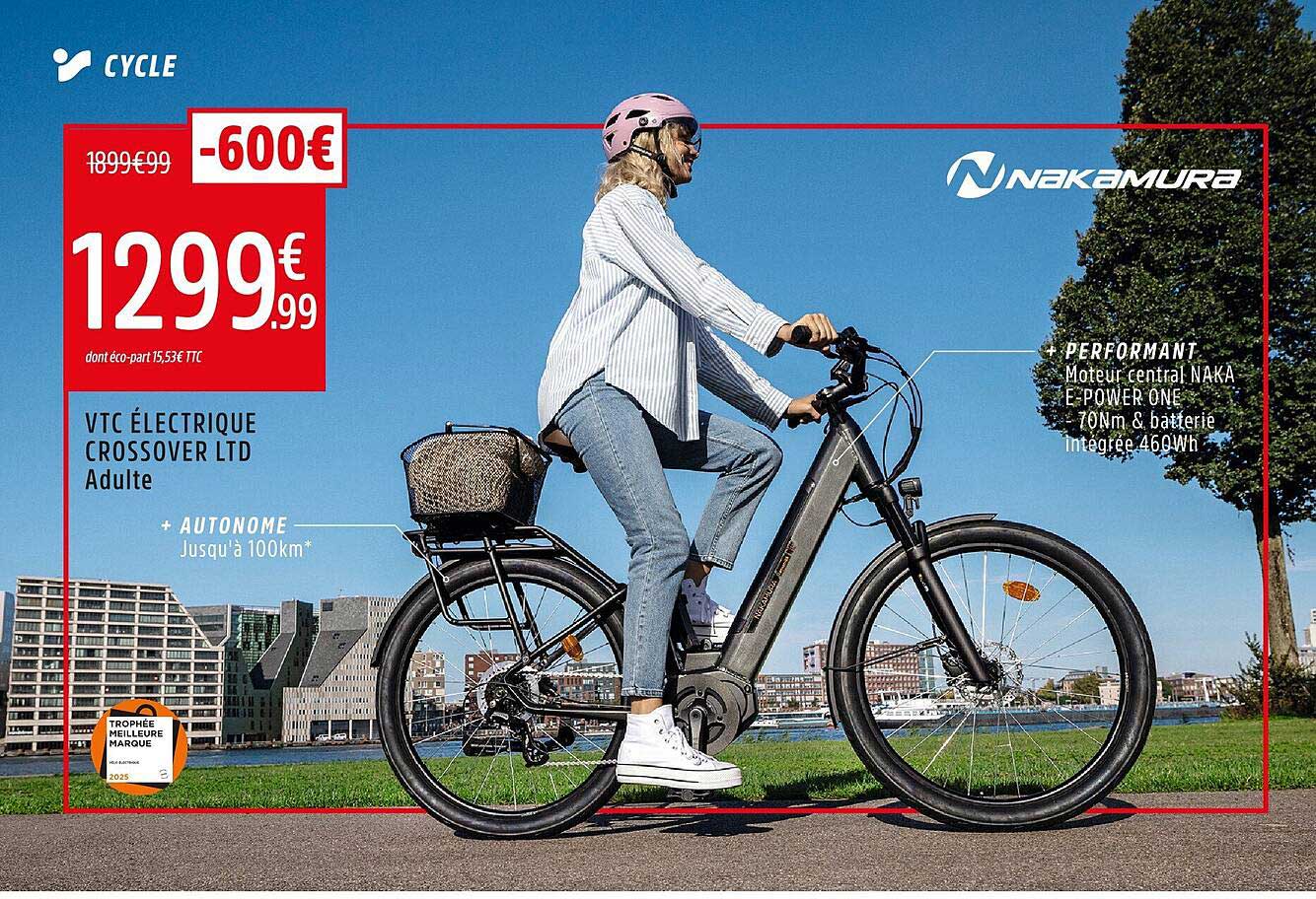 Promotion Vtc Promo Vtc Électrique Crossover Ltd Adulte chez Intersport - 123Catalogue.fr