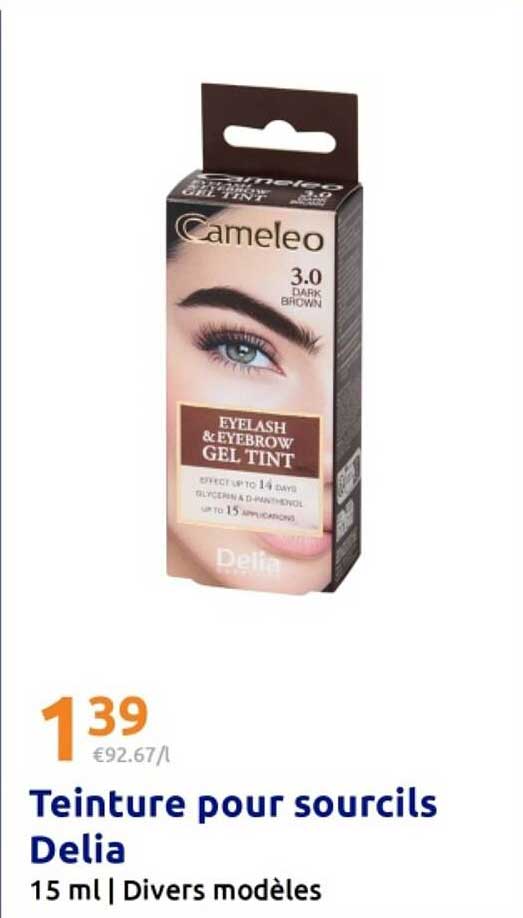 Teinture pour sourcils Delia