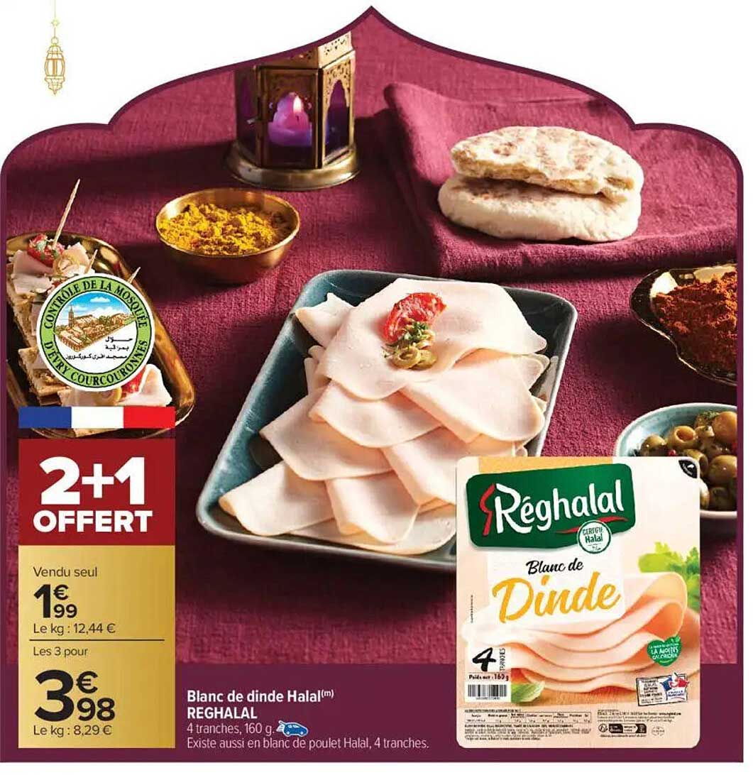 2+1 OFFERT - Blanc de dinde Halal