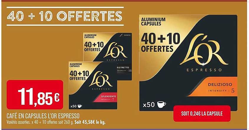 40 + 10 OFFERTES