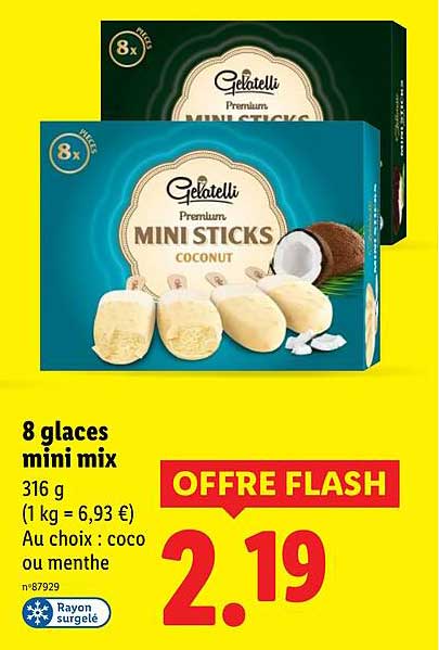 8 glaces mini mix