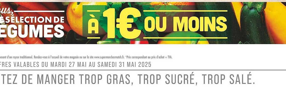 À 1€ ou moins