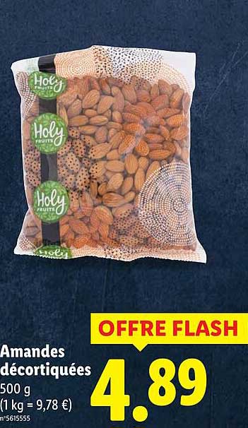 Amandes décortiquées