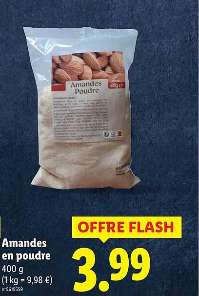 Amandes en poudre