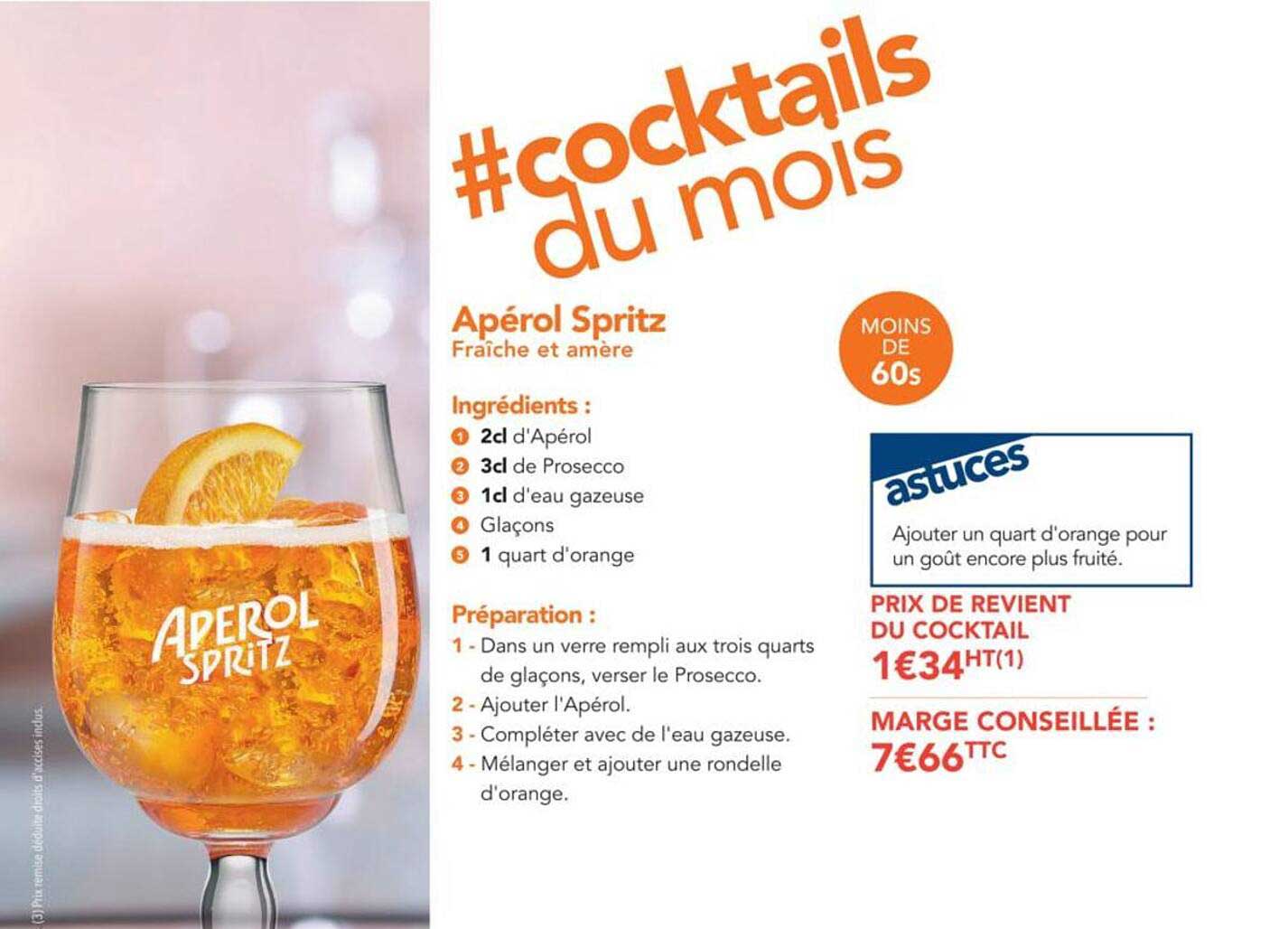 Aperol Spritz - Fraîche et amère