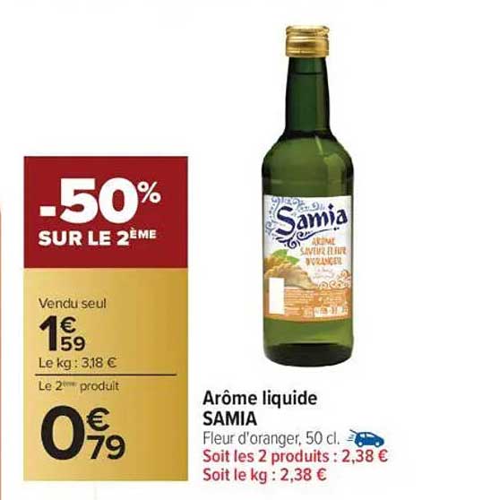 Arôme liquide SAMIA