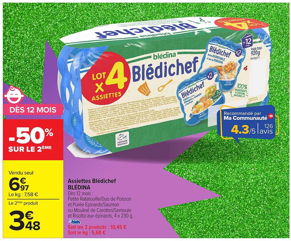 Assiettes Blédichef BLEDINA