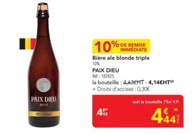 Bière ale blonde triple 10%