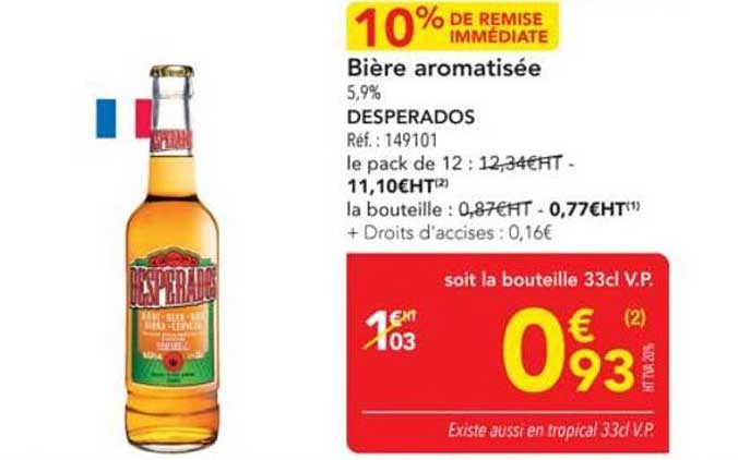 Bière aromatisée DESPERADOS