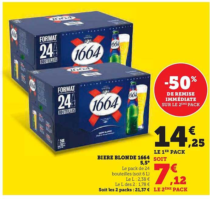 BIERE BLONDE 1664