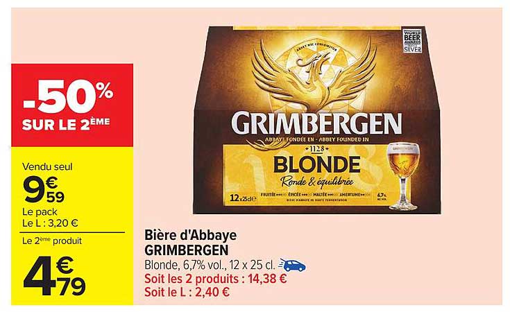 Bière d'Abbaye GRIMBERGEN