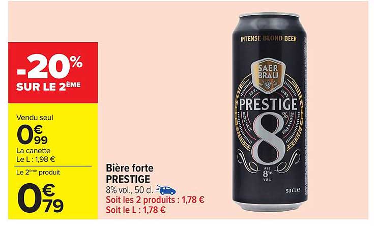Bière forte PRESTIGE