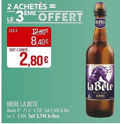 BIÈRE LA BÊTE
