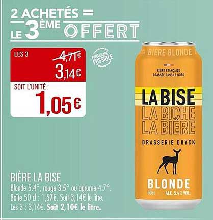 BIÈRE LA BISE