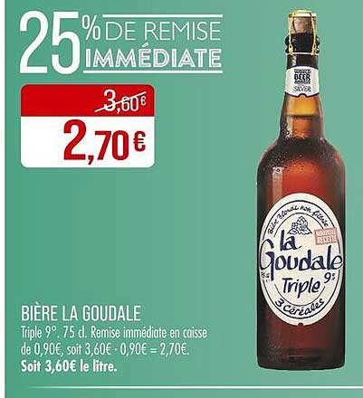 BIÈRE LA GOUDALE