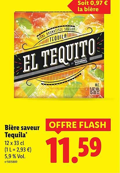 Bière saveur Tequila*