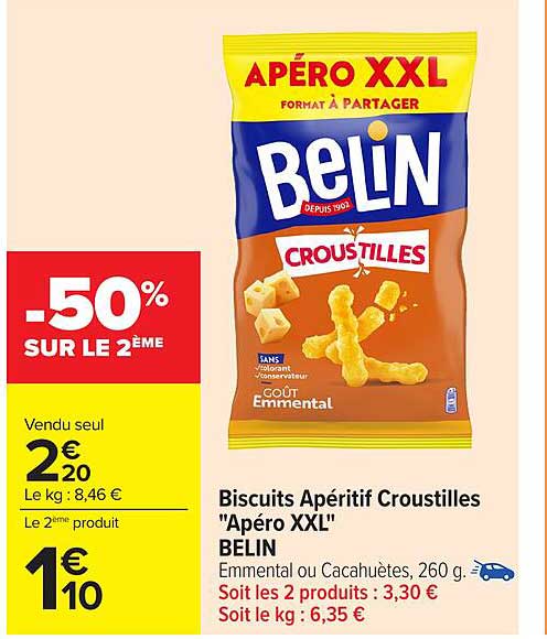 Biscuits Apéritif Croustillés "Apéro XXL"
