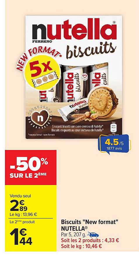 Biscuits "New format" NUTELLA®