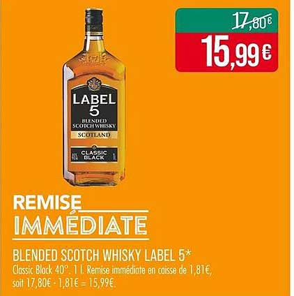 BLENDED SCOTCH WHISKY LABEL 5*