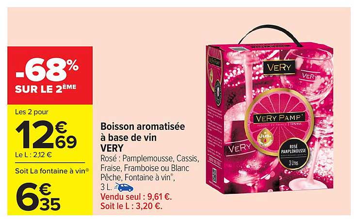 Boisson aromatisée à base de vin VERY