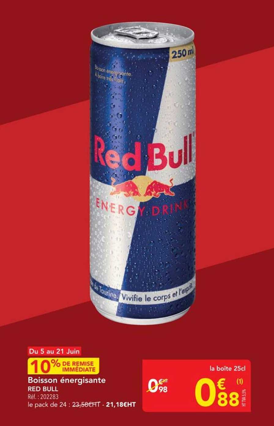 Boisson énergisante RED BULL