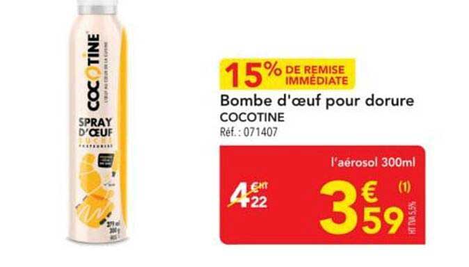 Bombe d'œuf pour dorure COCOTINE