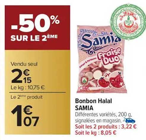 Bonbon Halal SAMIA