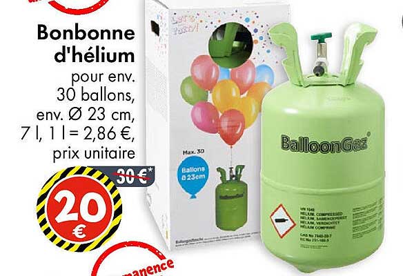 Bonbonne d'hélium