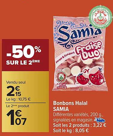Bonbons Halal SAMIA