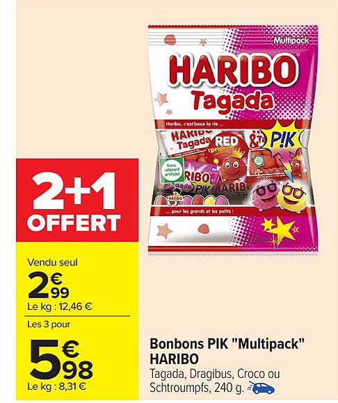 Bonbons PIK "Multipack" HARIBO