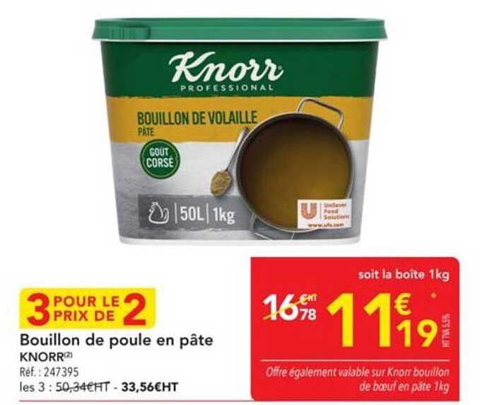 Bouillon de poule en pâte KNORR