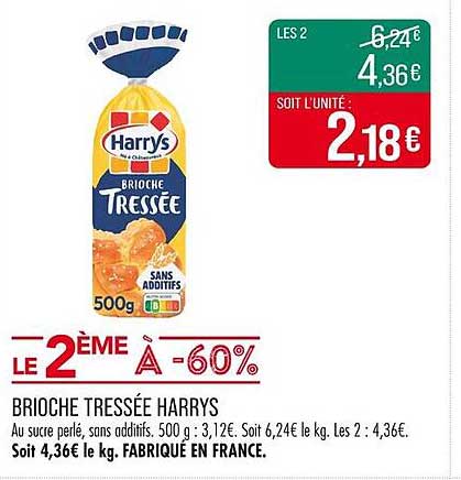 BRIOCHE TRESSÉE HARRYS