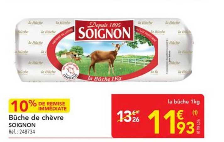 Bûche de chèvre SOIGNON