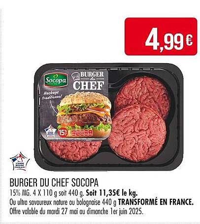 BURGER DU CHEF SOCOPA