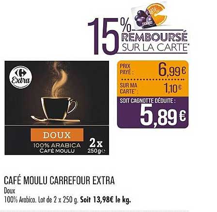 Café Moulu Carrefour Extra
