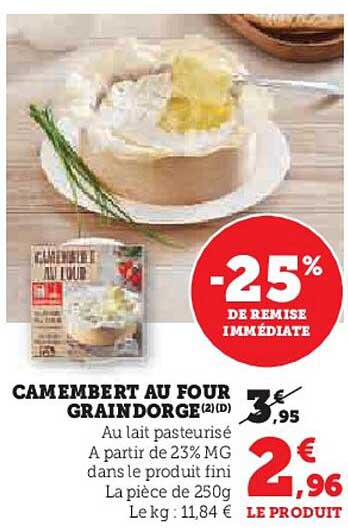 CAMEMBERT AU FOUR GRAINDORGE