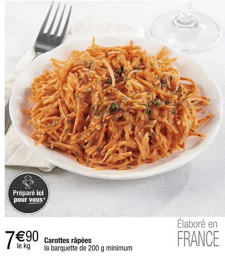 Carottes râpées