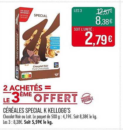 CÉRÉALES SPECIAL K KELLOGG’S