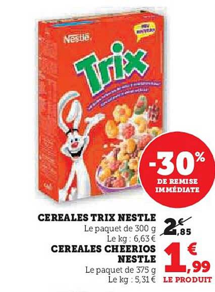 CÉRÉALES TRIX NESTLÉ