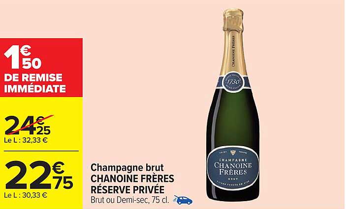 Champagne brut CHANOINE FRÈRES RÉSERVE PRIVÉE