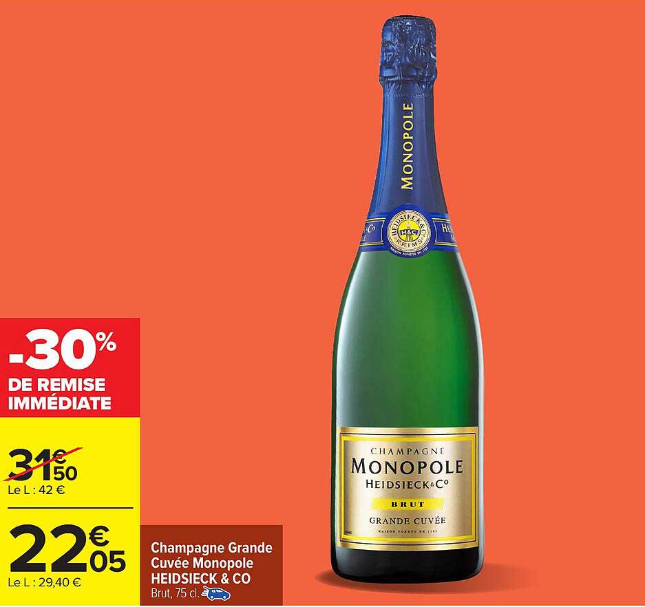 Champagne Grande Cuvée Monopole HEIDSIECK & CO